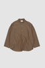 SPORTIVO STORE_Cupro Mixed Pullover Shirt Khaki Brown