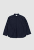 SPORTIVO STORE_Cupro Mixed Pullover Shirt Navy