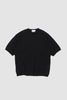 SPORTIVO STORE_Half Sleeve Knit T-Shirt Black