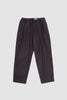 SPORTIVO STORE_Wool Jersey Two Tuck Pants Brown Charcoal_2