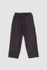 SPORTIVO STORE_Wool Jersey Two Tuck Pants Brown Charcoal_5