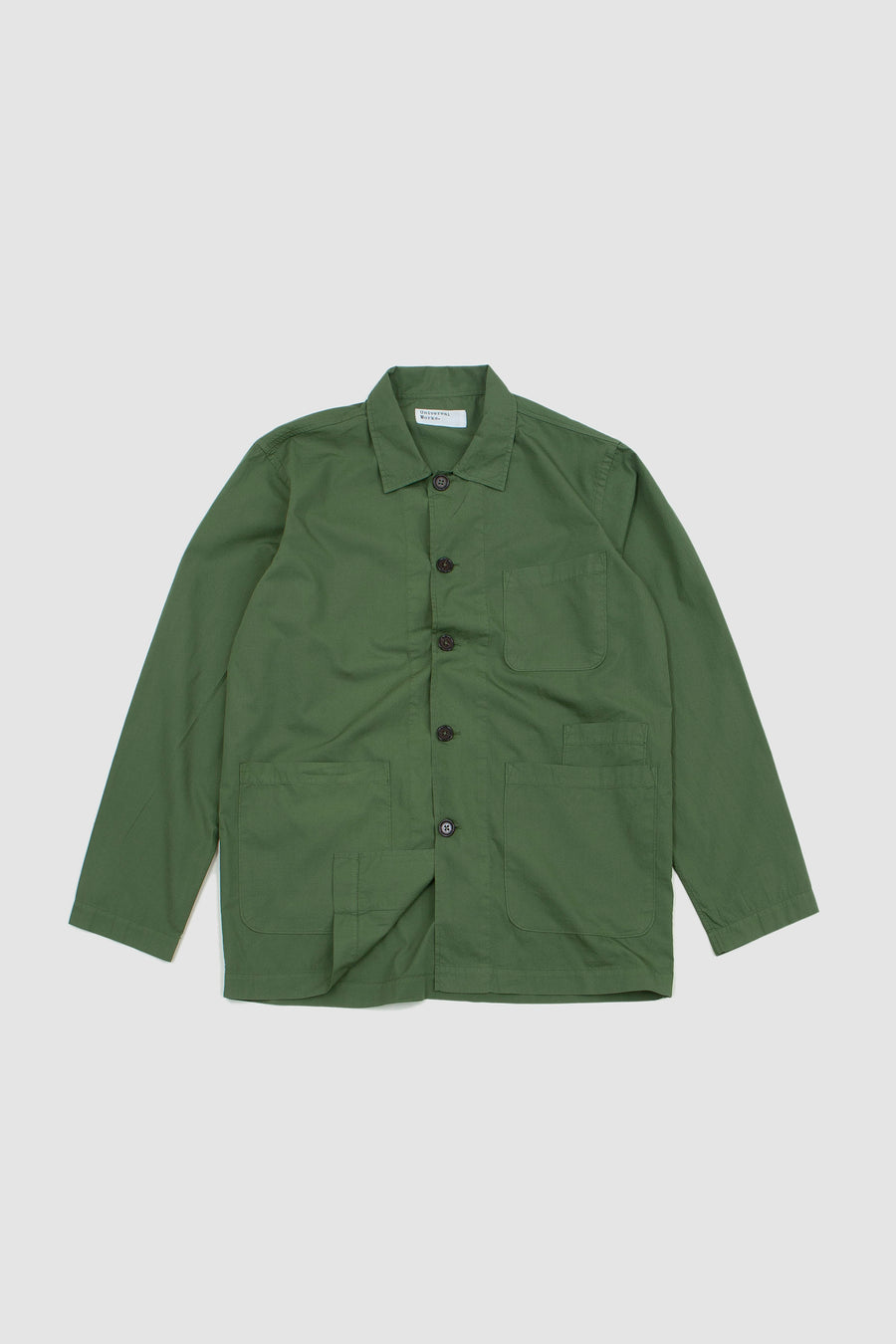 Universal Works Square Pocket Brushed Twill Shirt - Olive