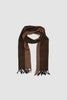 SPORTIVO STORE_Border Wool Scarf Merino Wool Brown_3