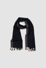 SPORTIVO STORE_Border Wool Scarf Merino Wool Navy_3