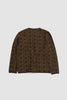 SPORTIVO STORE_Cardigan Geometric Fleece Brown_5