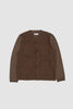 SPORTIVO STORE_Cotton Mix Fleece Cardigan Brown