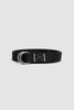 SPORTIVO STORE_O Ring Belt Cotton Webbing Black