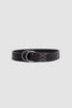 SPORTIVO STORE_O Ring Belt Leather Black