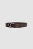 SPORTIVO STORE_O Ring Belt Leather Brown