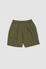 SPORTIVO STORE_Pleated Rec. Poly Tech Track Short Olive