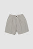 SPORTIVO STORE_Pleated Track Derby Stripe Short Grey