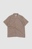 SPORTIVO STORE_Road Slub Linen Mix Shirt Brown