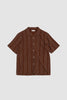 SPORTIVO STORE_Sal Road Shirt Kantha Stripe Brown