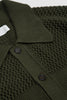 SPORTIVO STORE_SS Knit Shirt Open Knit Olive_3