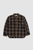 SPORTIVO STORE_Travail Overshirt Lincot Big Check Navy/Brown