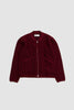 SPORTIVO STORE_Zip Bomber Wool Fleece Deep Red