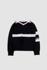 SPORTIVO STORE_Calm Polo Silk/Wool Yarn Navy/White