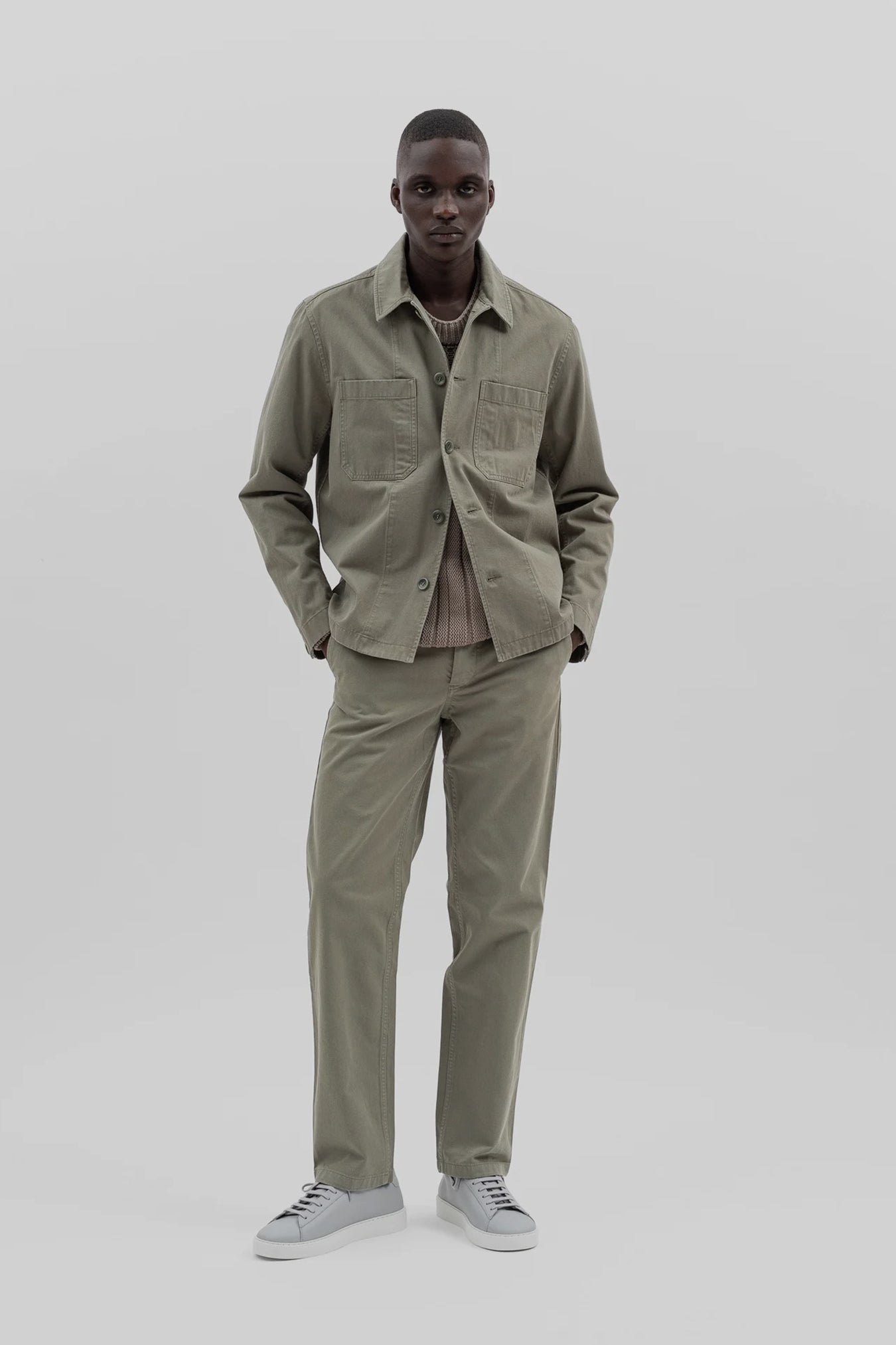 SPORTIVO [Aros heavy trousers dried sage green]